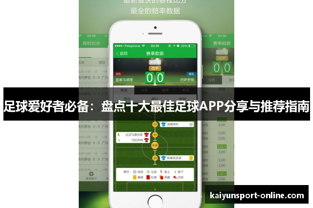 足球爱好者必备：盘点十大最佳足球APP分享与推荐指南